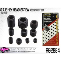 PROKIT 200 PIECE HEX HEAD SCREW ASSORTMENT IN PLASTIC CASE RG2884