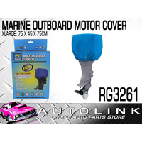 MARINE OUTBOARD MOTOR COVER - XLARGE BLUE POLYESTER + PVC 90cm x 60cm x 80cm