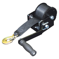 Trailer Hand Winch - Ratchet Type 10 Metre Strap 548kg Pulling Capacity