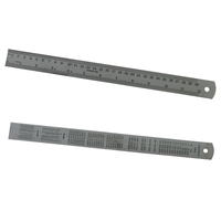 Stainless Steel Ruler 30cm or 12″ - Metric / Imperial with Conversion Chart