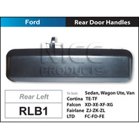 NICE RLB1 DOOR HANDLE BLACK LEFT HAND REAR FOR FORD FALCON XD XE XF