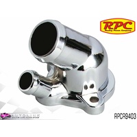 RPC CHROME STEEL THERMOSTAT HOUSING FOR OLDSMOBILE 330 350 425 455 RPCR9403 