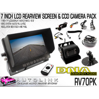 DNA RV70PK 7" HEAVY DUTY LCD REARVIEW SCREEN & CCD CAMERA PACK WITH REMOTE