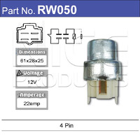 Nice RW050 Relay 4 Pin 22 Amp 12 Volt