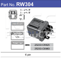 Nice RW304 Relay 6 Pin 12 Volt for 25230-C9925 25230-C9963