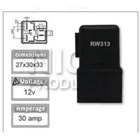 Nice RW313 Glow Plug Relay 4 Pin 12 Volt 30 Amp for Nissan Models 25230-18A00
