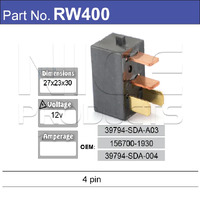 Nice RW400 Relay 4 Pin 12 Volt for Honda 39794-SDA-A05 156700-1930 39794-SDA-004