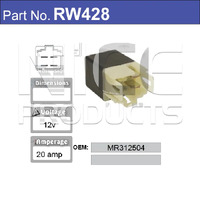 Nice RW428 Relay 4 Pin 12 Volt 20 Amp for Mitsubishi Models MR312504