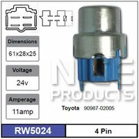 Nice RW5024 Relay 4 Pin 24 Volt 11 Amp for Toyota Models 90987-02005