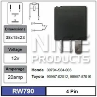 Nice RW790 Relay 12V 4 Pin 20A for Honda Toyota Models 39794-S04-003 90987-02012