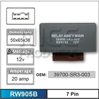 Nice RW905B Relay 12V 7 Pin 20 Amp 39700-SR3-003