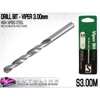 SUTTON VIPER DRILL BIT 3mm HIGH SPEED STEEL, WOOD & PLASTIC ( S3.00M )