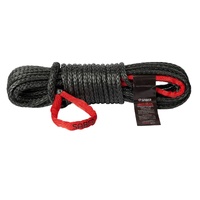 Saber OffRoad SBR-6WERS 6,000kg Winch Extension Rope Red Sheath Eyes - Black
