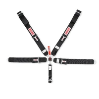 Simpson SI29110BK 5 Point Harness Black 55" Camlock Pull Down Bolt In