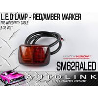 LED COMBO RED/AMBER MARKER LIGHT 9-33V LENGTH: 55MM HEIGHT: 34MM DEPTH: 20MM