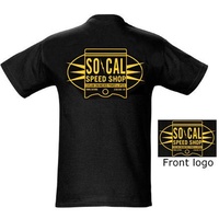SO-CAL SPEED SHOP OIL CAN PISTON T-SHIRT BLACK SMALL SOSSM-1039TC10S