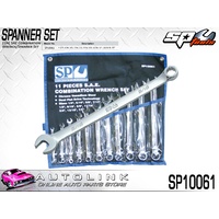 SP TOOLS 11PC SAE COMBINATION SPANNER SET WITH CASE ( SP10061 )