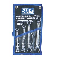 SP Tools 4PC SAE Flare Spanner Set With Carry Pouch (SP10094)
