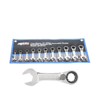 SP Tools SP10131 Gear Drive Spanner Set - Stubby - 15° Offset - Metric - 11pc