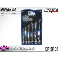 SP TOOLS 6PC METRIC 45° OFFSET RING SPANNER SET IN POUCH ( SP10136 )