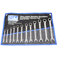 SP TOOLS 12PC METRIC 0° SPEED DRIVE COMBINATION GEARDRIVE WRENCH / SPANNER SET