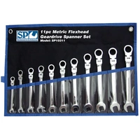 SP Tools 11pc Flex head Metric Gear Drive Spanner Set SP10311