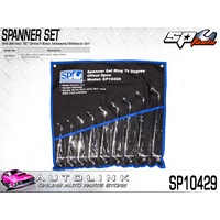 SP TOOLS 9PC METRIC 75° OFFSET RING SPANNER / WRENCH SET ( SP10429 )