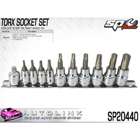 SP TOOLS SOCKET RAIL SET - 11PC 1/4" & 3/8"DR - TORX ( SP20440 )