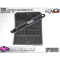 SP TOOLS 7PC TORX DIAMOND COATED LOW PROFILE MINI SPANNER BIT SET SP39660