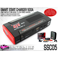 SMART START CHARGER, POWER PACK & JUMP STARTER (500 AMP) FOR MOBILE DEVICES 