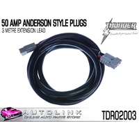 THUNDER 50 AMP ANDERSON STYLE PLUGS - 3 METRE EXTENSION TDR02003