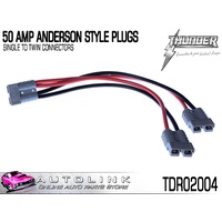THUNDER 50 AMP ANDERSON STYLE PLUGS - SINGLE TO TWIN PLUGS ( TDR02004 )