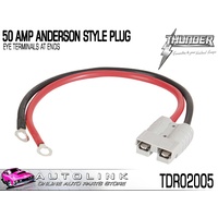 THUNDER 50 AMP ANDERSON STYLE PLUGS - EYE TERMINALS AT END ( TDR02005 )