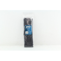 THUNDER BLACK NYLON CABLE TIES UV RESISTANT 280mm x 3.6mm 100PK - TDR06152