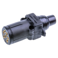 Thunder TDR06903 7 Pin Plastic Round Small Trailer Plug 