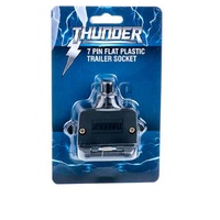 THUNDER TDR06904 PLASTIC 7 PIN FLAT TRAILER CONNECTOR SOCKET ON THE CAR SIDE