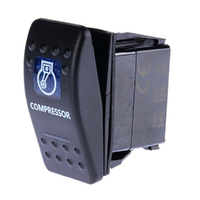THUNDER COMPRESSOR ROCKER SWITCH 20AMP @ 12V MOUNT: 21mm x 37mm TDR11009