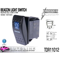 THUNDER BEACON LIGHT (ROCKER) SWITCH 20AMP @ 12V MOUNT: 21mm x 37mm TDR11012