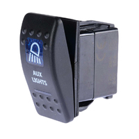 THUNDER AUXILIARY LIGHT (ROCKER) SWITCH 20AMP @ 12V MOUNT: 21mm x 37mm TDR11013