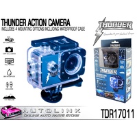 THUNDER ACTION CAMERA - 1080P, Wi-Fi, WATERPROOF CASE, 6 MOUNT OPTIONS TDR17011