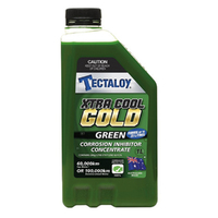 Tectaloy Xtra Cool Gold Green Coolant 1L Treats 15 Litres Cooling System x2
