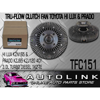 TRUFLOW TFC151 CLUTCH FAN FOR TOYOTA PRADO KZJ 1KZFE 4CY 3.0L TURBO DIEASEL