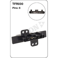 Tridon TFR030 Heater Fan Resistor 6 Pin for Subaru Impreza Models Check App Below