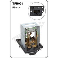 Tridon TFR034 Heater Fan Resistor 4 Pin for 