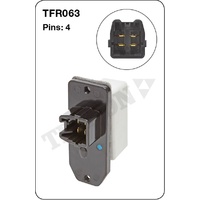 Tridon TFR063 Heater Fan Resistor 4 Pin for Toyota Corolla AE101 AE102 AE112