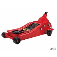ROCK TJ2000 GARAGE STEEL HYDRAULIC JACK WITH FOOT PUMP 2000KG LOWERED 145mm RAISED 490mm