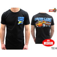 CROW CAMS BLACK T-SHIRT CHRYSLER CHARGER ARTWORK ON BACK SIZE: MEDIUM TSC-M