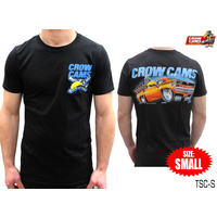 CROW CAMS BLACK T-SHIRT CHRYSLER CHARGER ARTWORK ON BACK SIZE: SMALL TSC-S