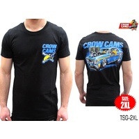 CROW CAMS BLACK T-SHIRT FORD XW GT ARTWORK ON BACK SIZE: 2XLARGE TSG-2XL