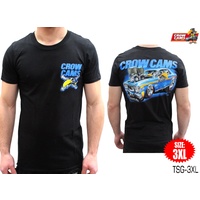 CROW CAMS BLACK T-SHIRT FORD XW GT ARTWORK ON BACK SIZE: 3XLARGE TSG-3XL